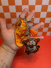Load image into Gallery viewer, Bouncing into Fall Hundred Acre Friend | Fall Season Hunny Bear Friend | Orange Keychain Accessories | Bag Charms for Fall
