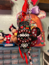Load image into Gallery viewer, Mouse Inspired Bag Charm | Beaded Bag Charm and Custom Motel Keychain | Custom Made | Hand Beaded and Hand Decorated Magic Inspired
