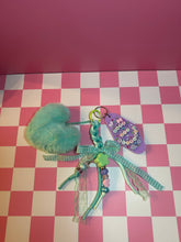 Load image into Gallery viewer, Dopey Bag Charm | Princess Sidekicks | Beaded Rope | Heart Pom Pom | Mouse Inspired | Motel Keychain Bag Charm
