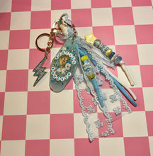 Load image into Gallery viewer, Hercules &amp; Pegasus Bag Charm | Beaded Rope Bag Charm | Lightning Bolt | Magic Inspired | Park Princess | Retro Mouse
