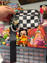 Load image into Gallery viewer, Turtley Dude Wristlet Wallet Olive Green Checkered | Turtle Charms | Wallet for the Parks | Magic Inspired |
