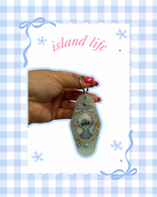 Load image into Gallery viewer, Ohana Island Life Motel Keychain | Trendy Accessories | Small Gift Ideas | Mouse Inspired | Castle Inspired | Novelty Keychain Bag Charms | Handmade Keychain |
