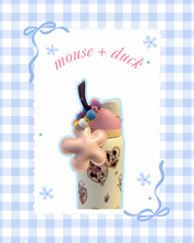 Load image into Gallery viewer, Mouse &amp; Friends 32oz Owala | Summer Vibes Tumbler | Lockets | Beaded Charm | Magic Inspired | Mouse Inspired | Castle Inspired |
