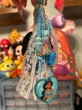 Load image into Gallery viewer, Magic Carpet Princess Signature Bag Charm | Beaded Rope Motel Keychain Bag Charms | Castle Inspired |
