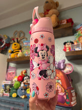 Load image into Gallery viewer, Mouse Inspired 32oz Owala Daisies Beaded Charm | Pink Mouse Tumbler with Silicone Beaded Charm
