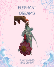 Load image into Gallery viewer, Elephant Dreams Bag Charm | Magic Inspired Accessories | Girly Bag Charms | Dream &amp; Believe Elephant
