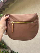 Load image into Gallery viewer, Bullseye Bum Bag + Bag Charm Set | Neutral Brown Bum Bag and Bag Charm | Cowgirl Vibes | Yeehaw Horse Bag Charm |
