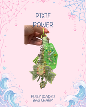 Load image into Gallery viewer, Pixie Fairy Bag Charm | Fairytale Bag Accessories | Magic Inspired | Purse Accessories | Beaded Bag Charm | Motel Keychain
