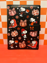 Load image into Gallery viewer, Fall Season Snoopy | Cozy Season Pumpkins A5 notebook Binder |
