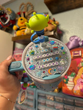 Load image into Gallery viewer, To Infinity &amp; Beyond Stanley 40oz Tumbler | Bedazzled, Straw Topper, and Silicone Charm | Blue Stanley Handle |
