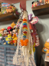 Load image into Gallery viewer, Forever Friends Signature Bag Charm | Beaded Rope &amp; Lace | Glass Beaded Chain with Acrylic Character |
