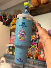 Load image into Gallery viewer, To Infinity &amp; Beyond Stanley 40oz Tumbler | Bedazzled, Straw Topper, and Silicone Charm | Blue Stanley Handle |
