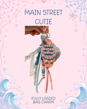 Load image into Gallery viewer, Main Street Cutie Bag Charm | Dland California Bag Charm | Pink and Blue Bag Charm | Park Princess Accessories | Castle Girly
