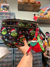 Load image into Gallery viewer, Grinch Bum Bag + Signature Bag Charm Set | Merry Christmas Grinch Bag | Christmas Accessories |
