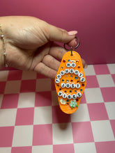 Load image into Gallery viewer, Hei Hei Motel Keychain | Tropical Princess Keychain | Princess Sidekick | Bedazzled Silly Chicken
