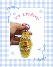 Load image into Gallery viewer, Sweet like Honey Bear Motel Keychain | Trendy Accessories | Handmade Keychain | Gift for Her | Small Gift Ideas | Viral Keychain
