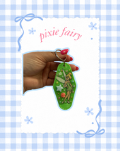 Load image into Gallery viewer, Pixie Fairy Hotel Keychain | Homemade | Bag Charms | Castle Inspired | Magic Inspired | Mouse Inspired | Fairy | Fairies | Pixie Dust
