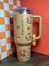 Load image into Gallery viewer, Cozy Season Hunny Bear Stanley with Beaded Charm | Pumpkin Spice Sipper Stanley |Light Brown Stanley
