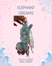 Load image into Gallery viewer, Elephant Dreams Bag Charm | Magic Inspired Accessories | Girly Bag Charms | Dream &amp; Believe Elephant
