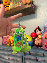 Load image into Gallery viewer, Alien Bag Charm | Alien Motel Keychain | Pizza Planet Alien Custom Bag Charm Keychain | Beaded Bag Charm
