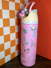 Load image into Gallery viewer, Park Princess Owala Pastel with Beaded Charm and Castle | Princess Accessories FreeSip 24oz
