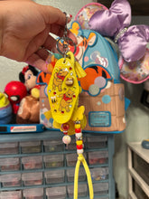 Load image into Gallery viewer, Hunny Bear Motel Keychain Bag Charm | Beaded Bag Charm | Hundred Acre Woods
