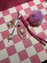 Load image into Gallery viewer, Chip Bag Charm | Princess Sidekick Bag Charm with Acrylic | Tea Party Bag Charm
