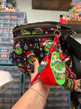 Load image into Gallery viewer, Grinch Bum Bag + Signature Bag Charm Set | Merry Christmas Grinch Bag | Christmas Accessories |
