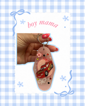 Load image into Gallery viewer, Boy Mama Cars Motel Keychain | Viral Bag Charms | Hotel Keychain | Gift for Mom | Gift for Her | Custom Keychain | Cars Mama
