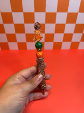 Load image into Gallery viewer, Pumpkin Cutie Teddy Bear Jellycat Rhinestone Pen | Beaded Pen
