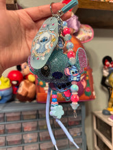 Load image into Gallery viewer, Stitch Bag Charm | Beaded Bag Charm | Magic Inspired | Castle Inspired | Parks Aesthetic | Girly Bag Charm | Gift for Her
