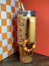 Load image into Gallery viewer, Cozy Season Hunny Bear Stanley with Beaded Charm | Pumpkin Spice Sipper Stanley |Light Brown Stanley
