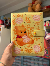Load image into Gallery viewer, Honey Bear Concha A5 Notebook Binder | Conchas Mexican Treats | Butter Yellow
