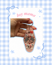 Load image into Gallery viewer, Boy Mama Cars Motel Keychain | Viral Bag Charms | Hotel Keychain | Gift for Mom | Gift for Her | Custom Keychain | Cars Mama
