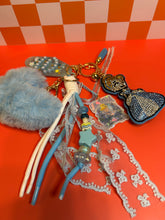 Load image into Gallery viewer, Glass Slipper Princess Premium Bag Charm | Happily Ever After Keychain | Motel Keychain Custom Made | Light Blue Accessories
