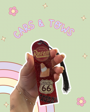 Load image into Gallery viewer, Cars &amp; Tows Acrylic Red Glitter Bookmark| Castle Inspired | Magic Inspired | Booktok | Bookstagram | Books
