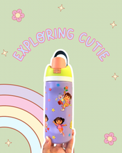 Load image into Gallery viewer, Exploring Cutie 16oz Owala DUPE | Boots and Swiper | Toddler Tumbler | PBS Kids
