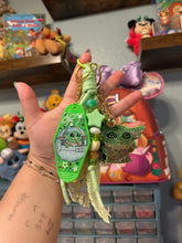 Load image into Gallery viewer, Cutest in the Galaxy Bag Charm | Magic Inspired | Little Green Galactic Friend | Beaded Rope Bag Charm
